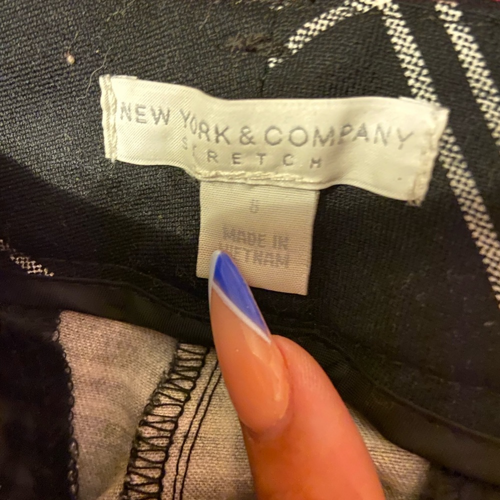 Plaid ladies dress pants